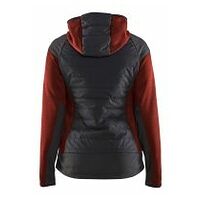 Damen Hybrid Jacke Rot/Schwarz L