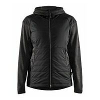 Damen Hybrid Jacke Dunkelgrau/Schwarz L