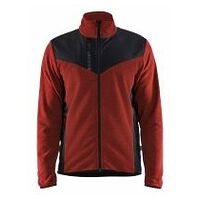 Cárdigan con softshell rojo óxido/negro 4XL