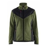 Chaqueta de punto Softshell para mujer Verde otoñal/Negro L