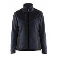 Women's Knitted Jacket with Softshell Dark navy/Black L