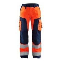 Dame werkbroek HighVis zon.spijkerz. C34