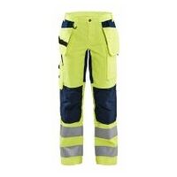 Damen High Vis Arbeitshose mit Stretch High Vis Gelb/Marineblau C34