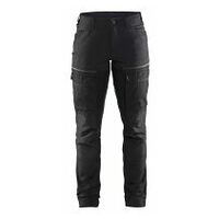 Pantaloni de lucru pentru femei elastici negru/gri închis C32