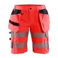 Dames High Vis Shorts met Stretch High Vis Rood C34