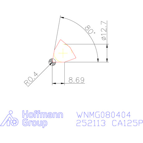 DNMG 080404 Wiper  CA125P