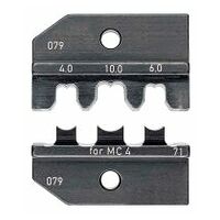 Matrice di crimpaggio per connettori per cavi solari MC4 (Multi-Contact)