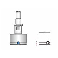 844 D-FD Tampon 2-<3 mm écart de dist. frontale, M6x0,75