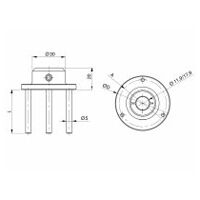 844 Dt-3 Tiefenmaßenanschlag 3-Punkte für Messdorne Ø 20 -60 mm