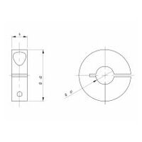 844 Dt-R Bague de butée pour tampons Ø 3-40 mm