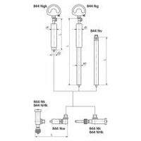 844 Nk Tête de mesure avec ac. pour 844 N 18-50 mm