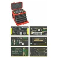 Line Maintenance set in tool trolley no. 13217 13214/1 WT/LR L.381mm W.581mm H.455mm 163 pcs.