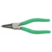 Circlip pliers for internal circlips L.140mm Head polished Handles dip-coated with sure-grip surface