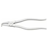 Circlip pliers for internal circlips L.215mm Head Chrome-plated Handles chrome-plated, chequered