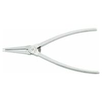 Circlip pliers for external circlips L.225mm Head Chrome-plated Handles chrome-plated, chequered