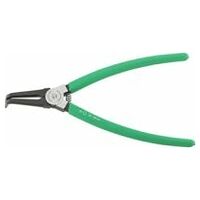 Circlip pliers for external circlips L.128mm Head polished Handles dip-coated with sure-grip surface