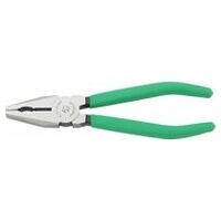 Combination pliers L.180mm Head polished Handles Plastic coating