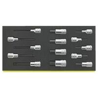 Set of TORX screwdriver sockets TCS 54-54KK/14 14 pcs.