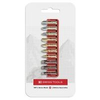 PrecisionBits, vorm C 6,3 (1/4″), set in het handige BitBlock