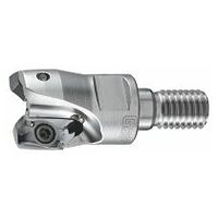 Aluminium shoulder mill, with threaded shank, ⌀ D / number of effective cutting edges Z: 25/2