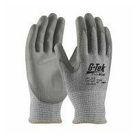 Industry Grade Seamless Knit PolyKor® Blended Glove with Polyurethane Coated Flat Grip on Palm & Fingers - Bulk Pack