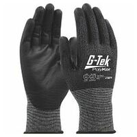 Seamless Knit PolyKor® Blended Glove with Polyurethane Coated Flat Grip on Palm & Fingers - 21 Gauge - Touchscreen Compatible