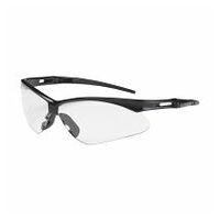 Semi-Rimless Safety Glasses with Black Frame and Clear Lens