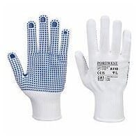 PVC Noppen-Handschuh Weiß/Blau L