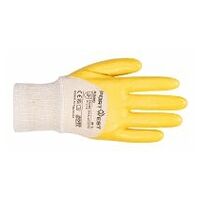 Nitrile dos aéré poignet tricot Yellow L R