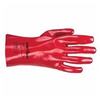 PVC Stulpenhandschuh Rot XL