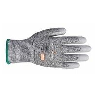 MR Snijbestendige handschoen met PU handpalm Grey L R