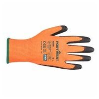 Vis-Tex PU Schnittschutzhandschuh Orange/Schwarz L