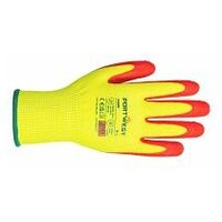 Vis-Tex HR snijbestendige handschoen met Nitril Yellow/Red L R