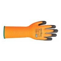 Vis-Tex Schnittschutzhandschuh mit langer Stulpe Orange/Schwarz L