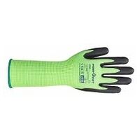 Guante verde resistente al corte con manguito largo Green/Black M R