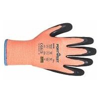 Schnittschutzhandschuh Nitril Orange/Schwarz XXXL