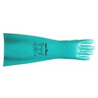 Guanti protezione in nitrile lunghezza extra Green M R