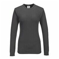 Damen Thermal T-Shirt Langarm Schwarz L