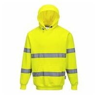 Hi-vis sweatshirt med hætte Yellow 4XL R