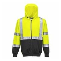 Hi-Vis kéttónusú kapucnis pulóver Yellow/Black 4XL R