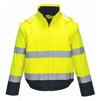 Blouson HV 2-en-1 HV doublé polaire Yellow/Navy L R