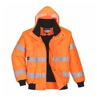 Warnschutz 3-in-1 Pilotjacke Orange L