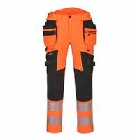 DX4 Warnschutzhose mit abnehmbaren Holstertaschen Orange/Schwarz 42