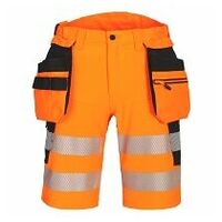 DX4 Warnschutz Shorts mit Holstertaschen Orange/Schwarz 36