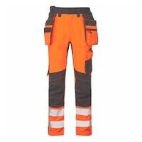 DX4 Warnschutz Handwerker Bundhose Orange/Schwarz 28