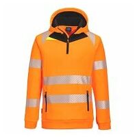 Sudadera con capucha DX4 Hi-Vis 1/4 Zip Orange/Black 4XL R