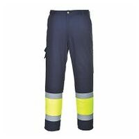 Hi-Vis Tweekleuren Combat Broek Yellow/Navy L R