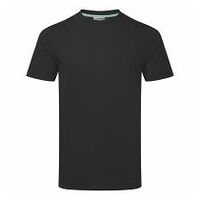 Camiseta reciclable de algodón orgánico Black L R