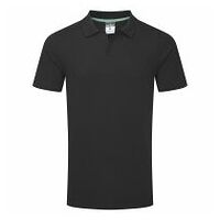 Polo-Shirt aus 100%iger wiederverwertbarer Bio-Baumwolle Schwarz L