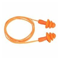 Bouchon d'oreille TPR avec cordon réutilisable (50 paires) Orange R